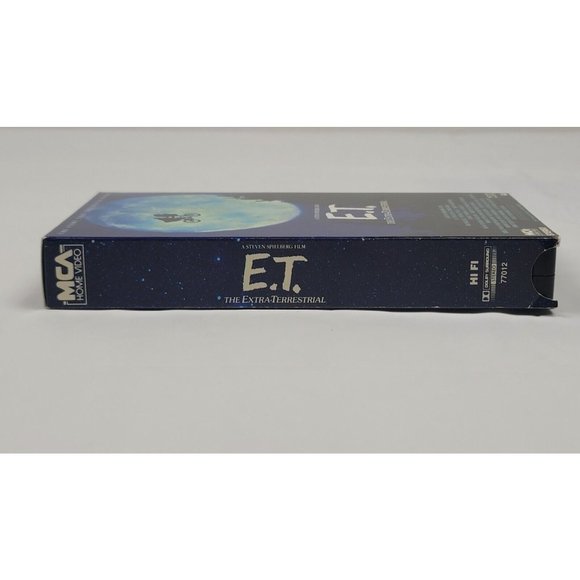 E.T. The Extra Terrestrial VHS 1982 Rare Green and Black Tape with Sticker. - Picture 5 of 5